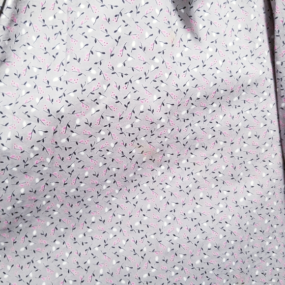 Cottagecore Floral Gray Button-Up Dress Size 34 XS - Picture 4 of 11